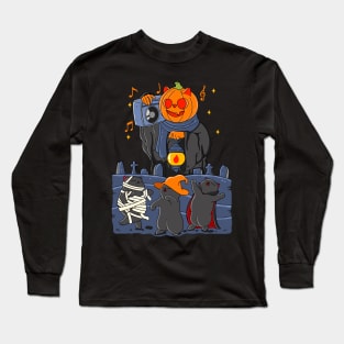 Dancing Cats Halloween Long Sleeve T-Shirt